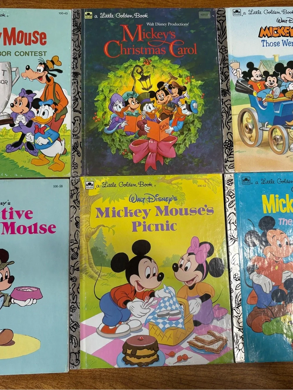 Vintage little golden books Mickey Mouse collection set of 12 books